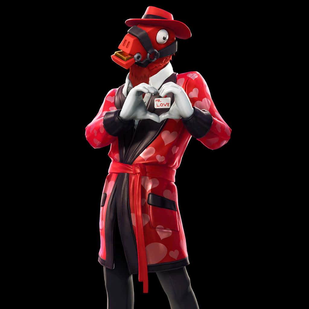 Fortnite Valentines Skin Love Ranger Outfit PNG image