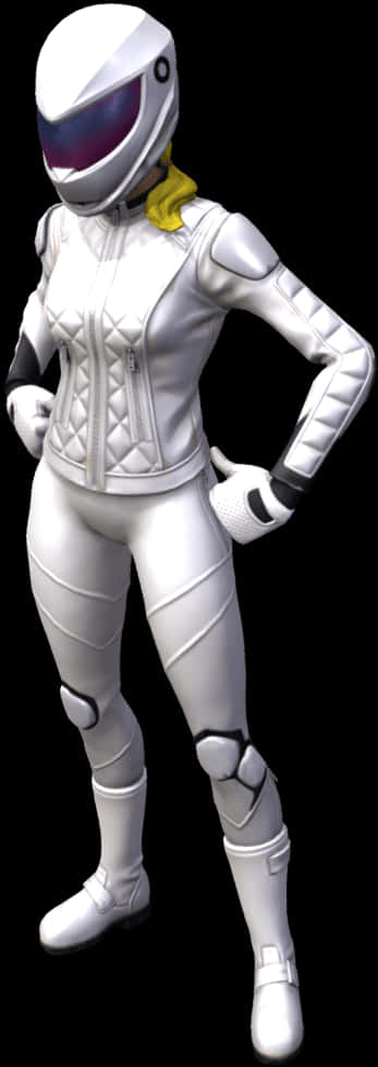 Fortnite White Astronaut Skin PNG image