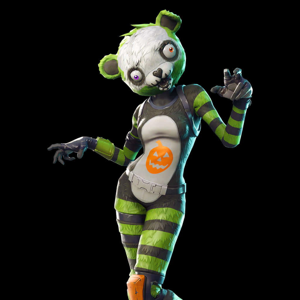 Fortnite Zombie Panda Skin PNG image