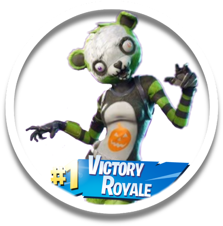 Fortnite Zombie Panda Victory Royale PNG image