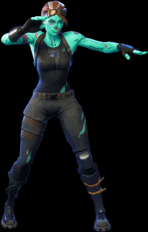 Fortnite Zombie Pirate Skin PNG image