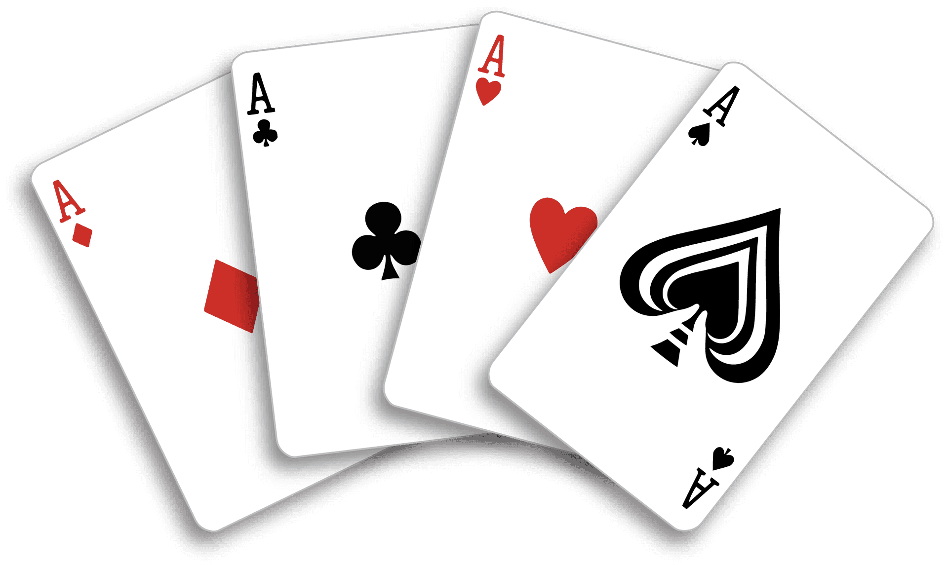 Four Aces Playing Cards PNG image