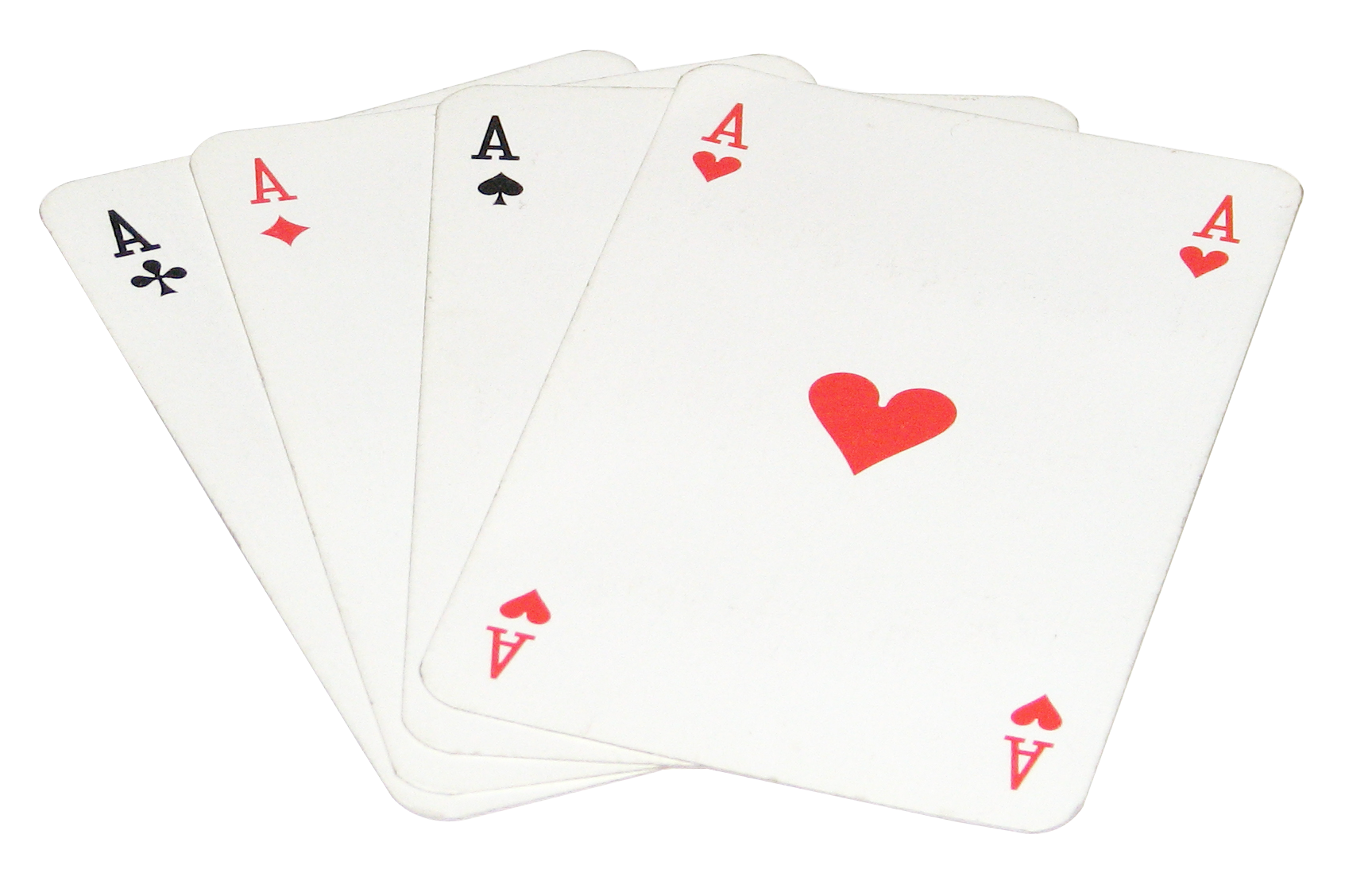Four Aces Playing Cards PNG image