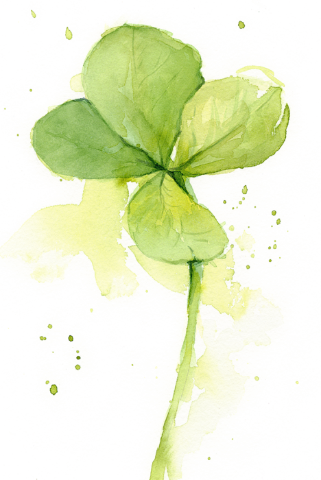 Four Leaf Clover Artistic Representation PNG image