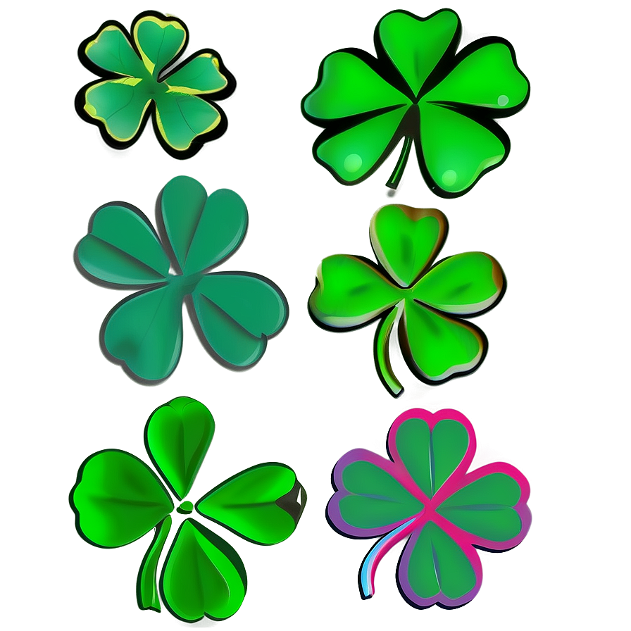 Four Leaf Clover Border Png Lnb PNG image