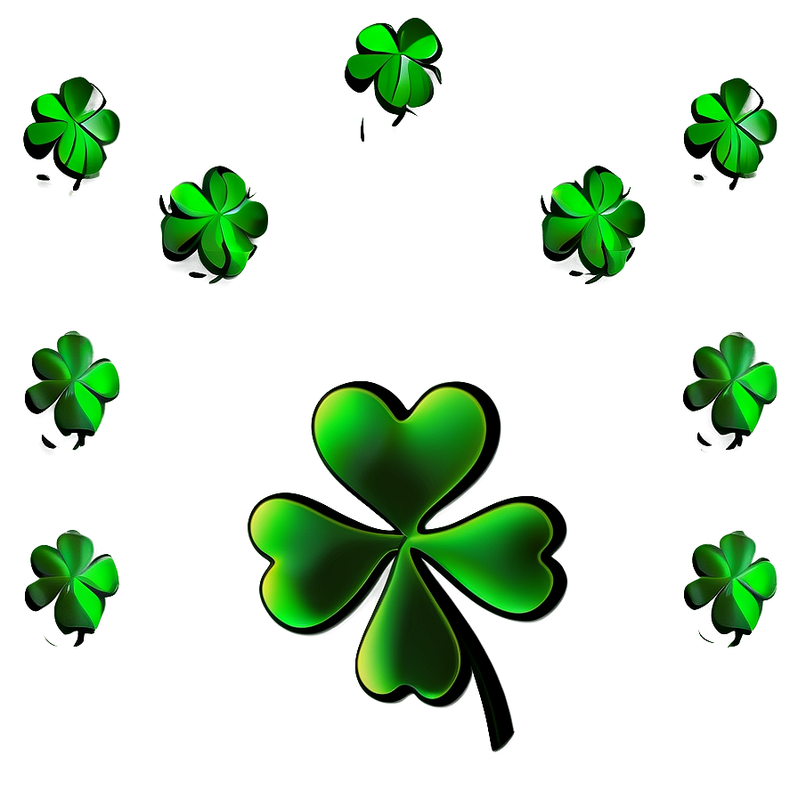 Four Leaf Clover Pattern Png Fig78 PNG image