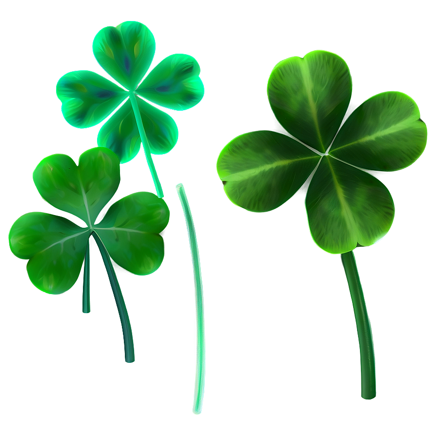 Four Leaf Clover Set Png Dwv PNG image