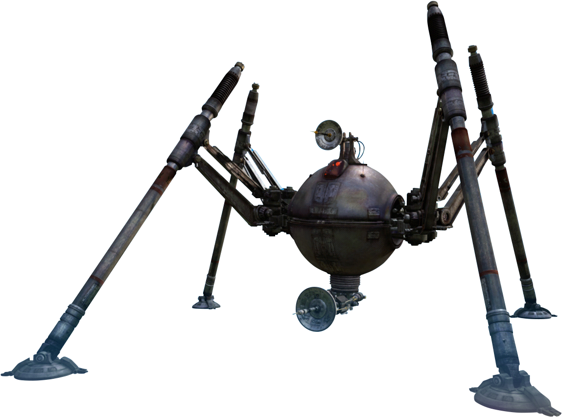 Four Legged Mechanical Droid PNG image