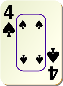Four_of_ Spades_ Playing_ Card PNG image