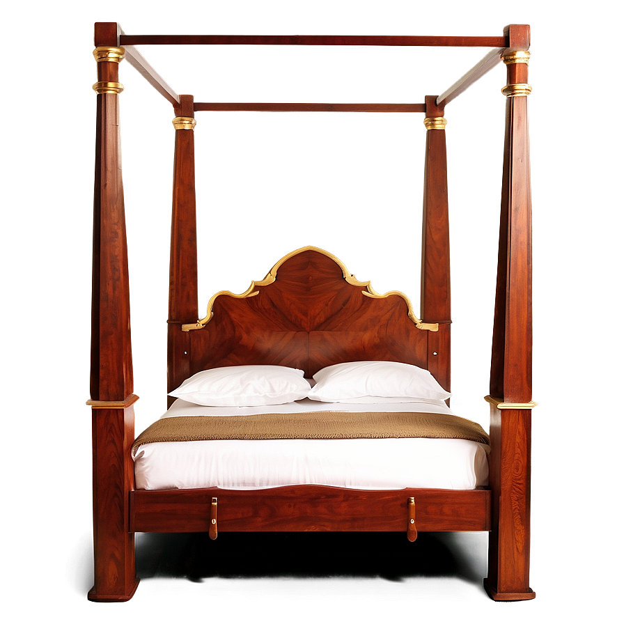 Four Poster Bed Luxury Png 9 PNG image