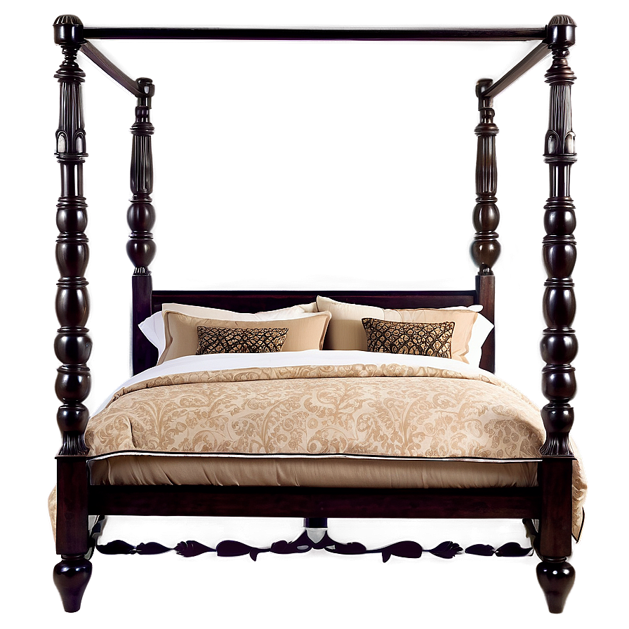 Four Poster Bed Png 06282024 PNG image