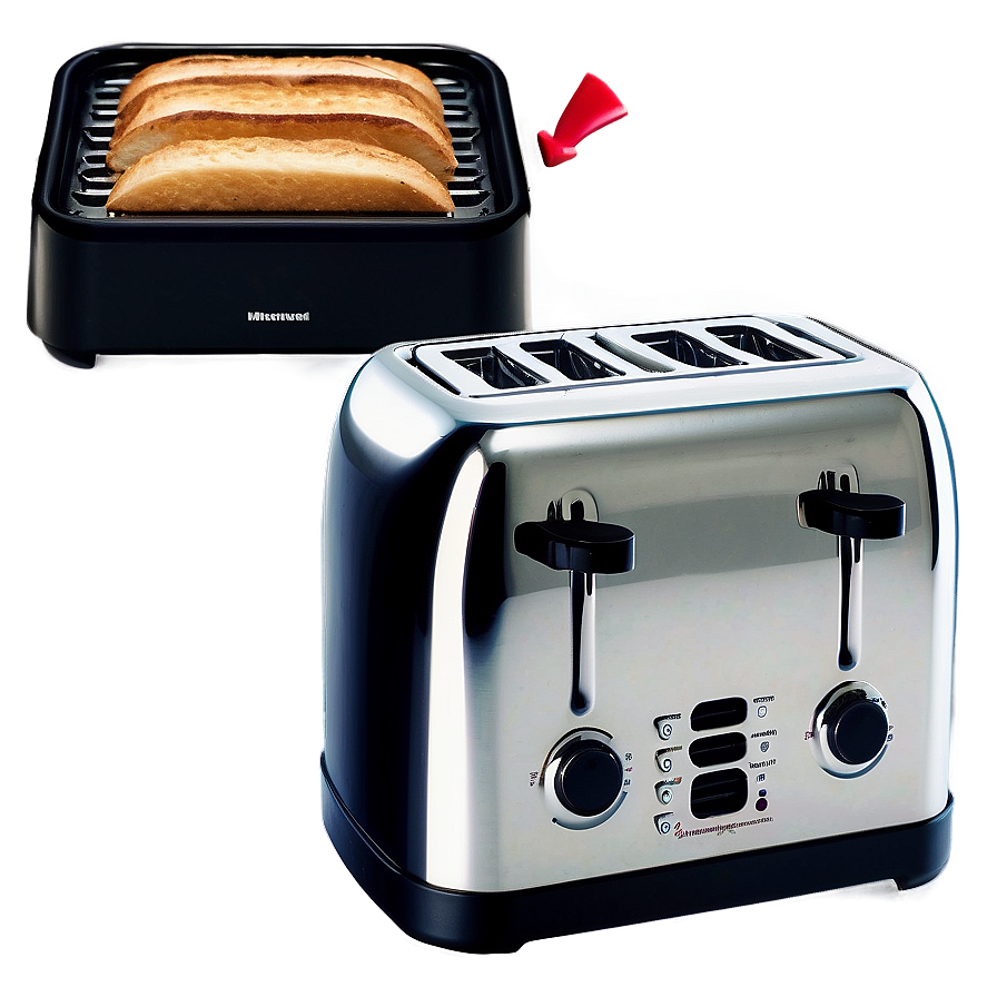 Four Slice Toaster Model Png Bga42 PNG image