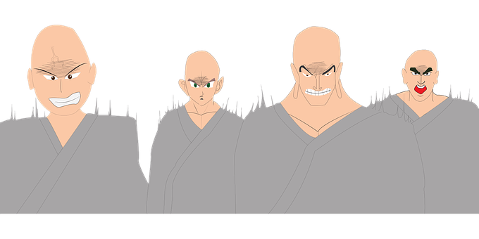 Four Stagesof Anger Expression PNG image