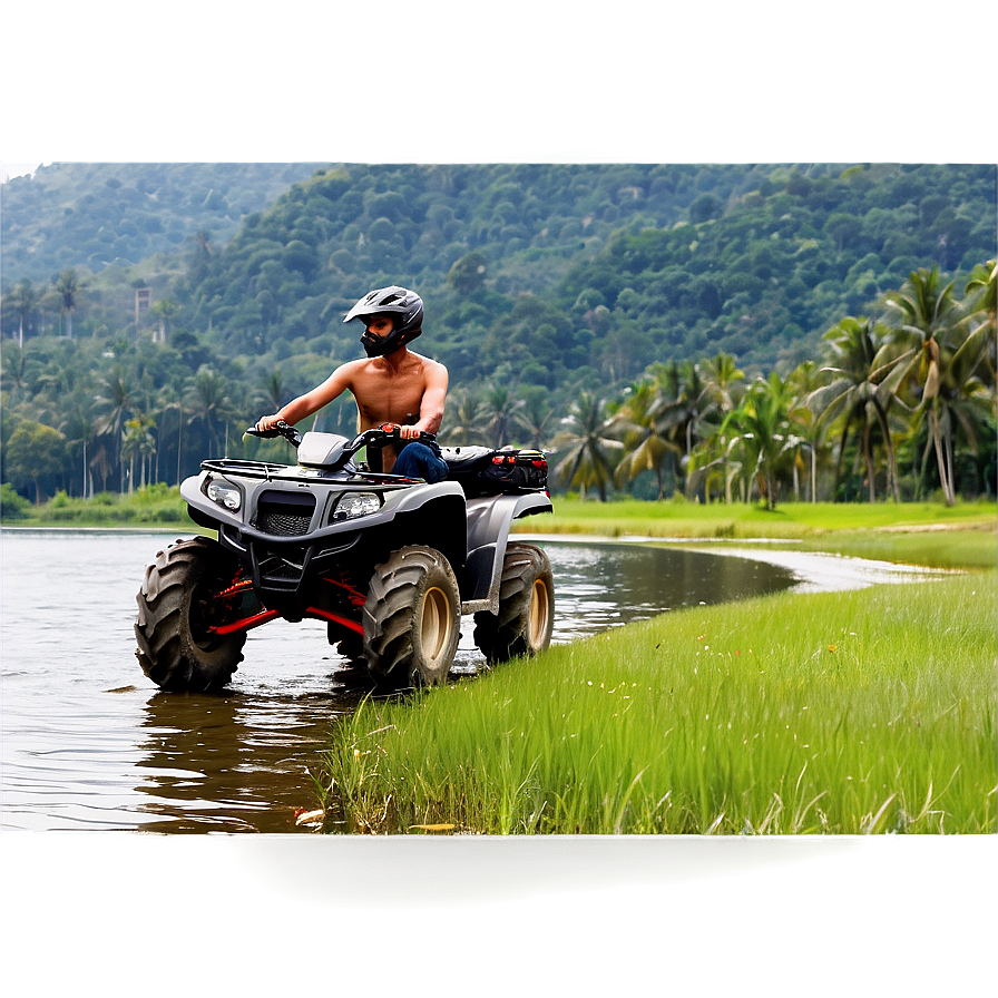 Four Wheeler Lakeside Journey Png 92 PNG image