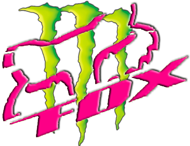 Fox Racing Logo Distorted Colors PNG image