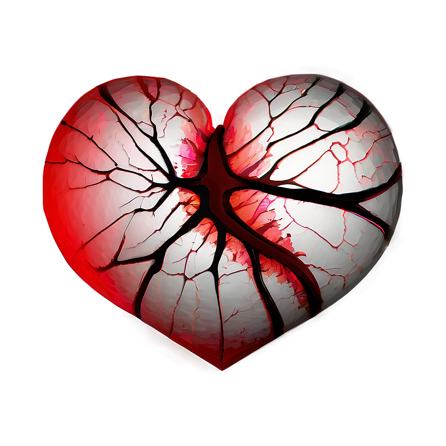 Fragmented Heart Drawing Png 05212024 PNG image