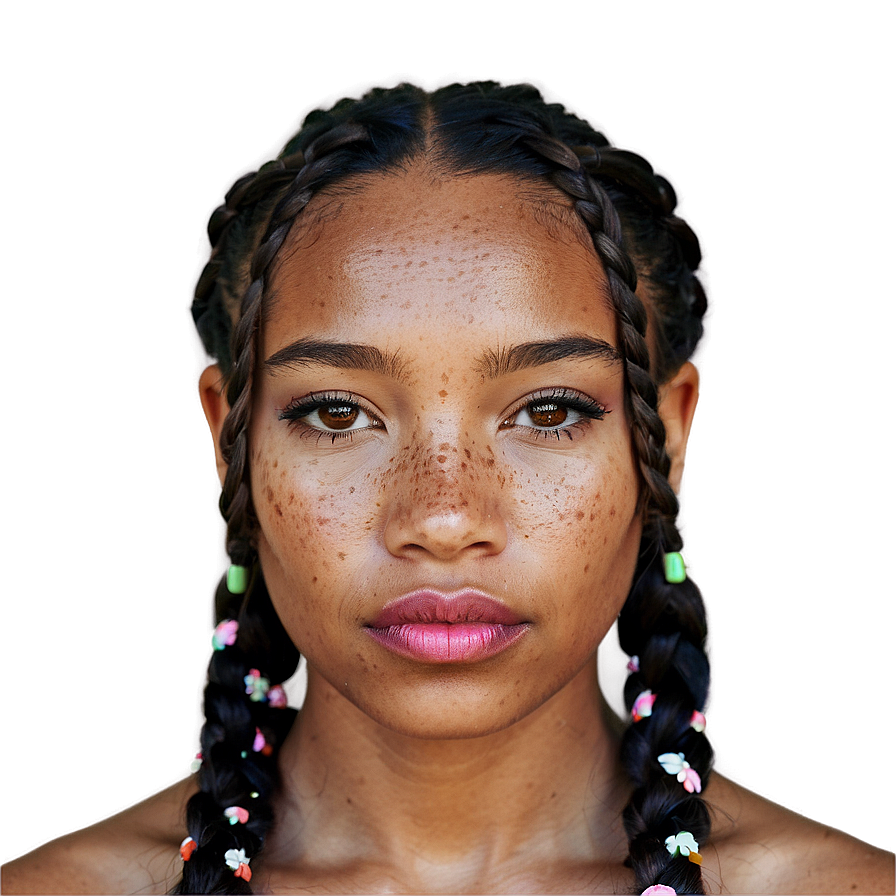 Freckles And Braids Png 06122024 PNG image