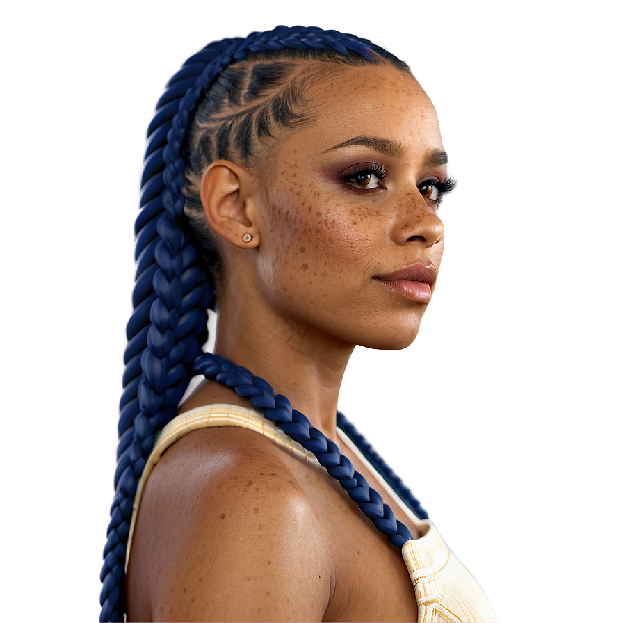 Freckles And Braids Png 06122024 PNG image