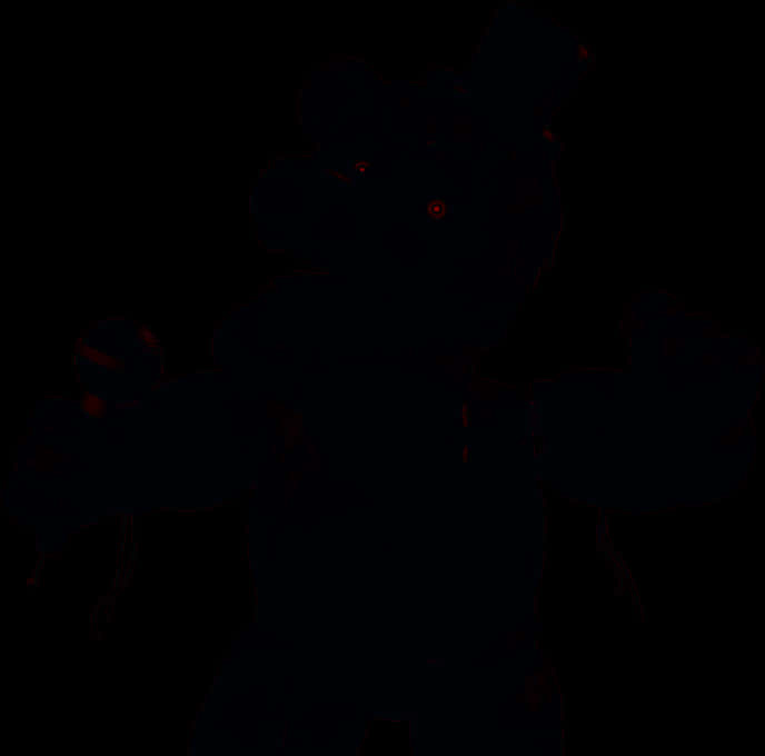 Freddy Fazbear Dark Silhouette PNG image