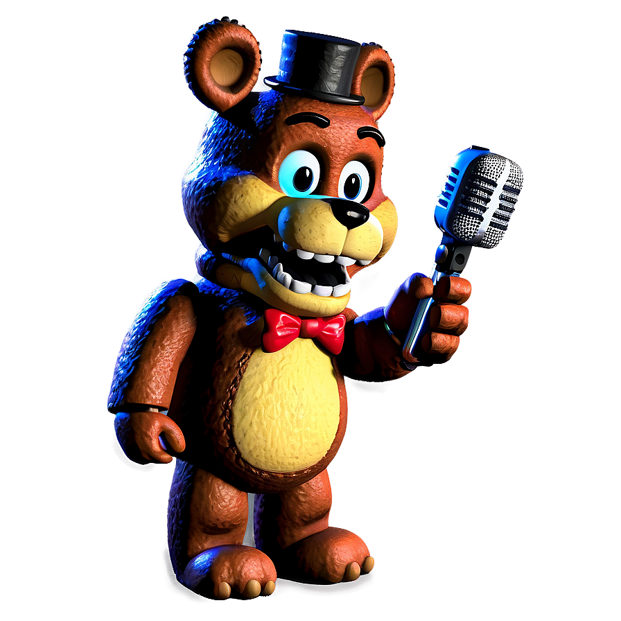 Freddy Fazbear With Microphone Png Jph19 PNG image