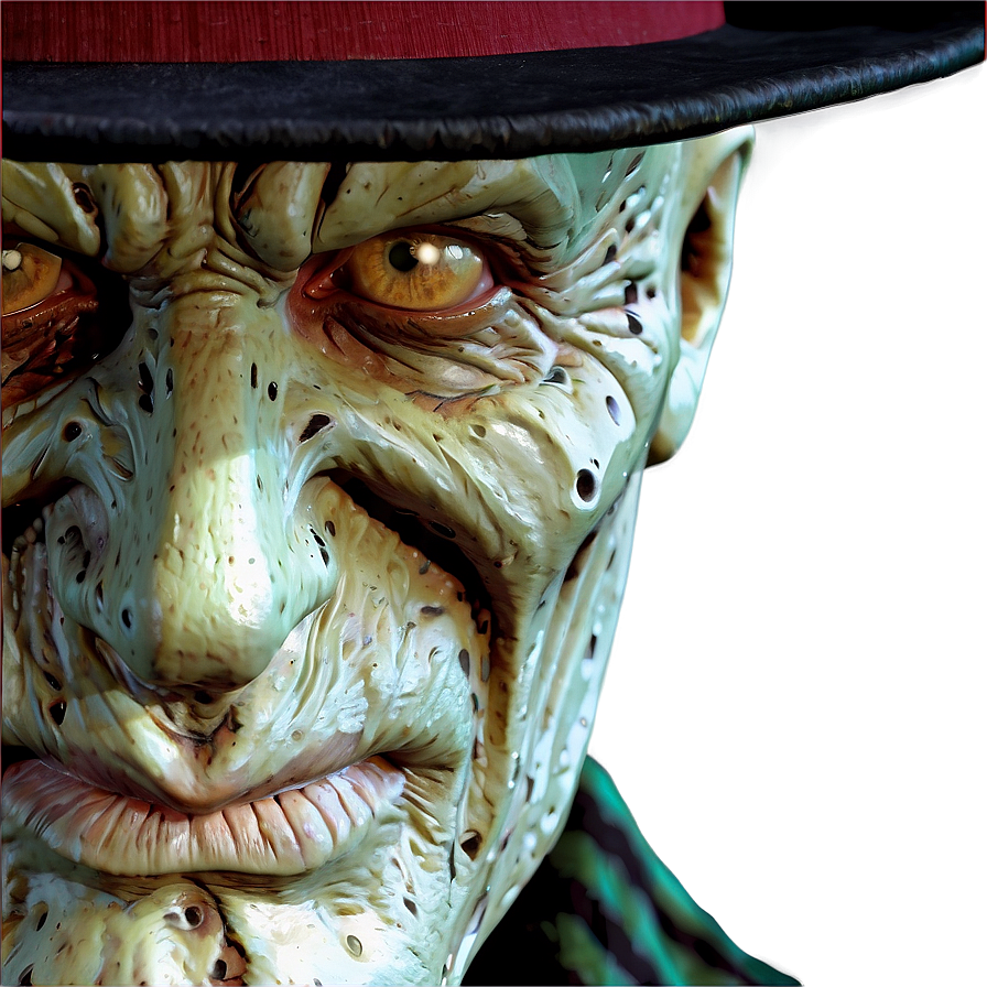 Freddy Krueger Close-up Png 05232024 PNG image