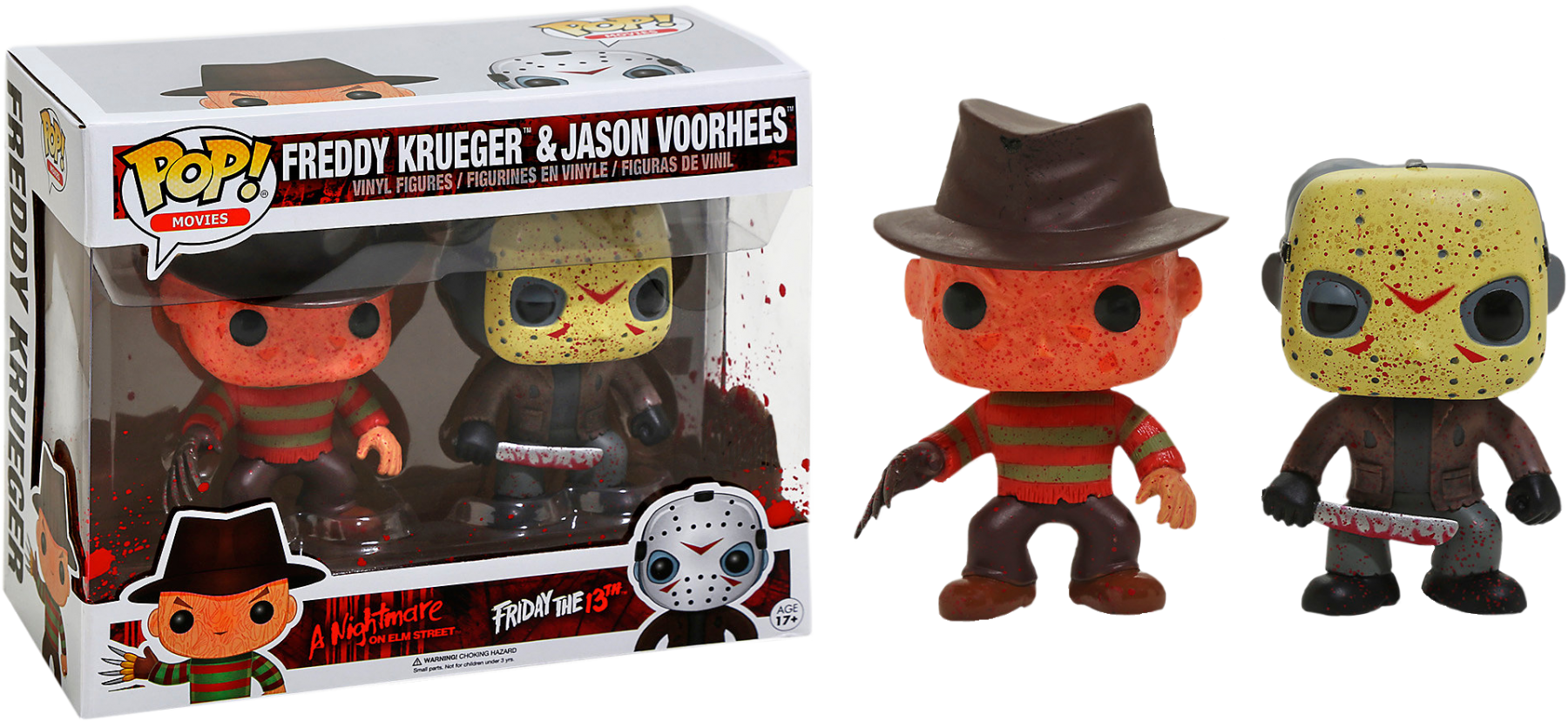 Freddy Krueger Jason Voorhees Funko Pop Figures PNG image