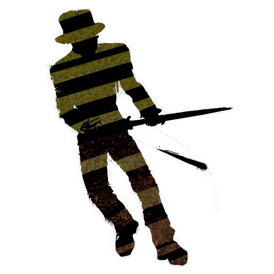 Freddy Krueger Silhouette Png 05232024 PNG image