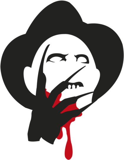 Freddy Krueger Silhouettewith Claw PNG image