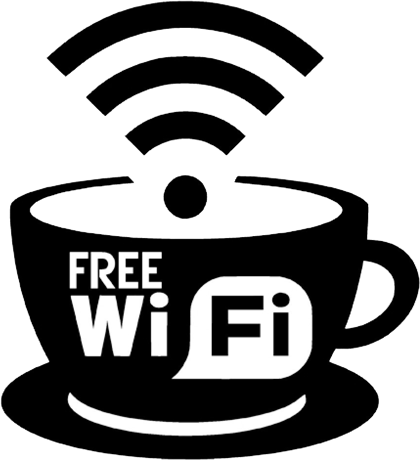 Free Wi Fi Coffee Cup Sign PNG image