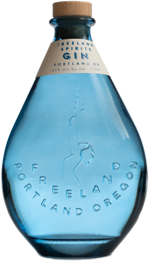 Freeland Spirits Gin Bottle PNG image