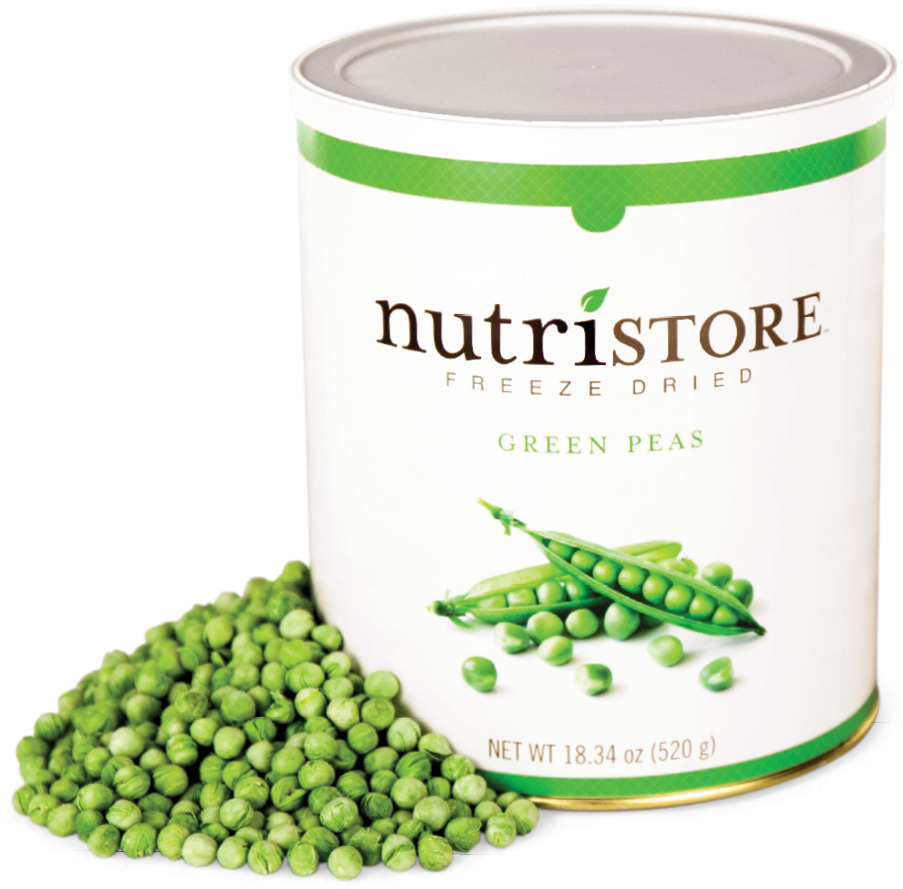 Freeze Dried Green Peas Can PNG image
