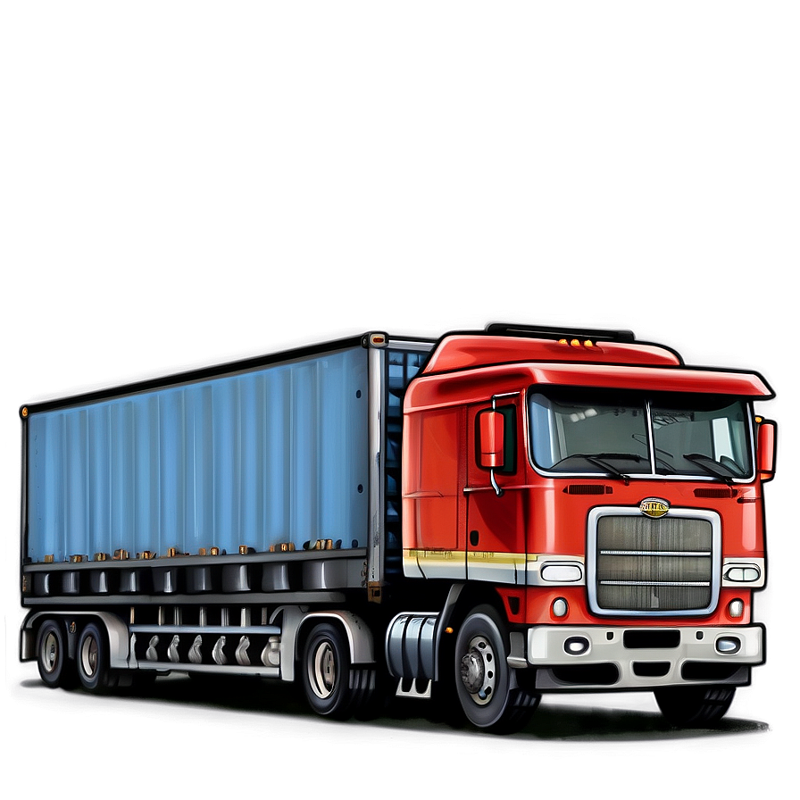 Freight Truck Illustration Png Uqo21 PNG image