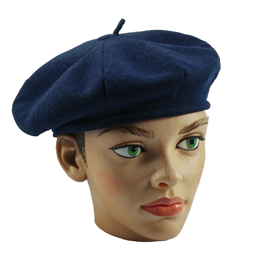 French Beret Front View Png Gra PNG image