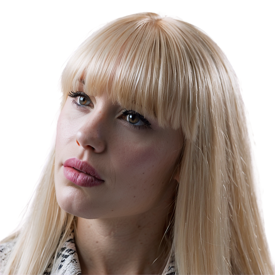 French Blonde Bangs Png 31 PNG image