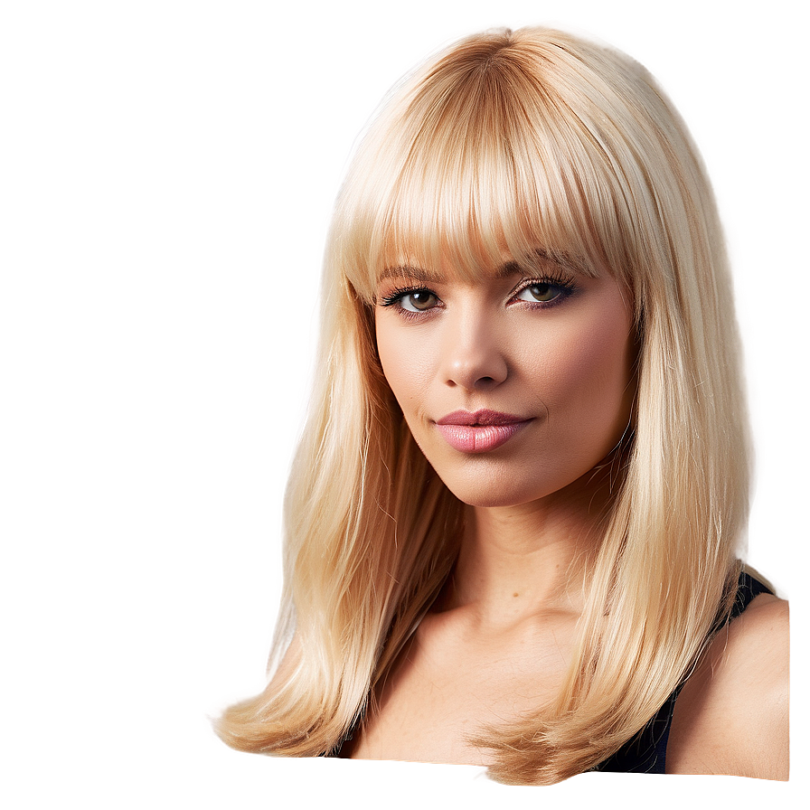 French Blonde Bangs Png Nsh PNG image