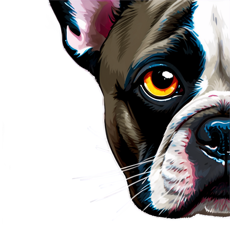 French Bulldog Art Png 06202024 PNG image