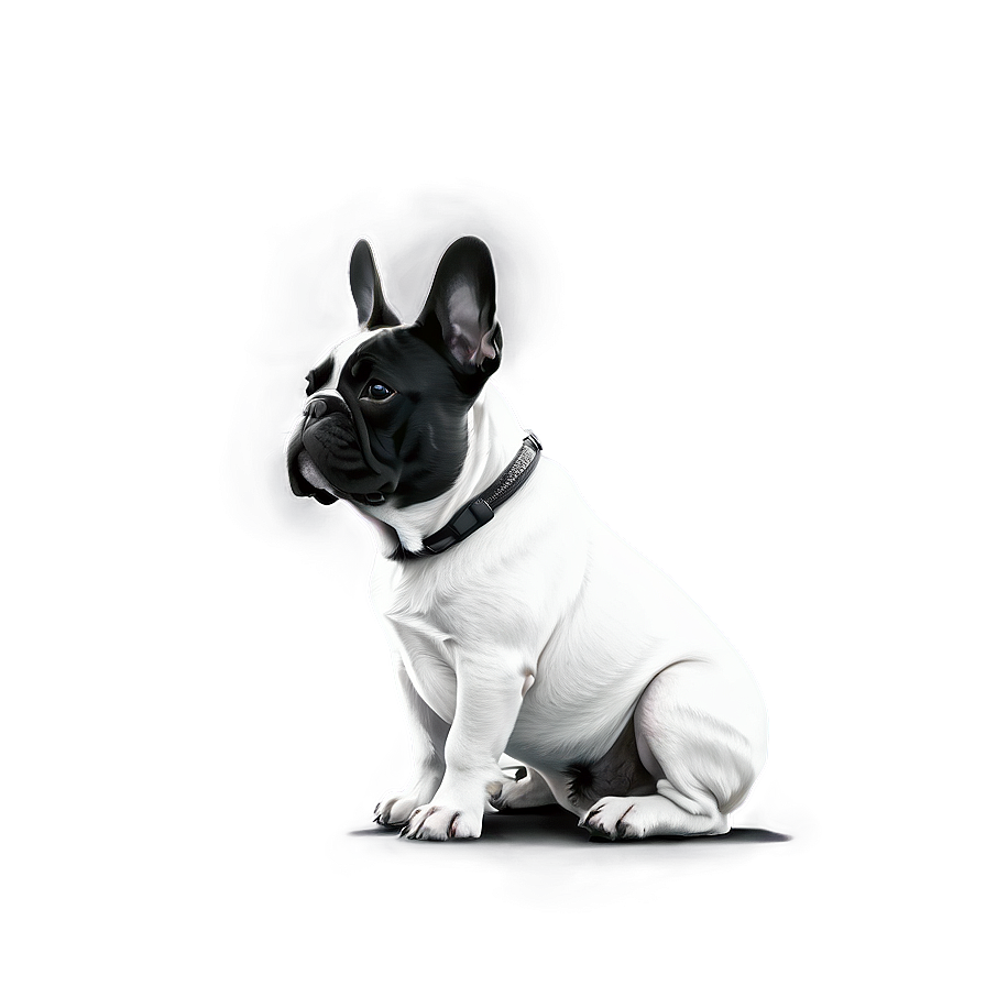 French Bulldog Outline Png Qcx PNG image