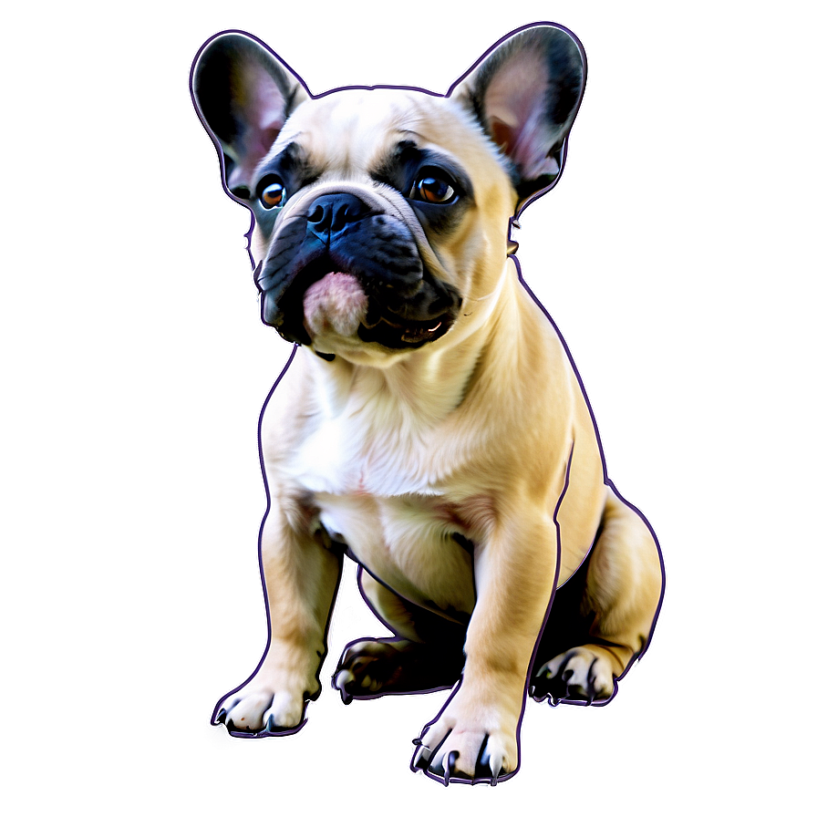 French Bulldog Sketch Png 06202024 PNG image