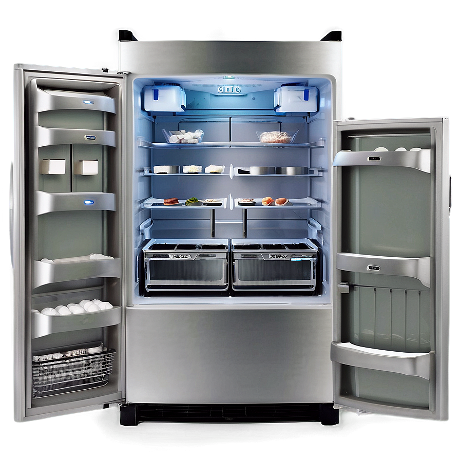 French Door Refrigerator Png 86 PNG image