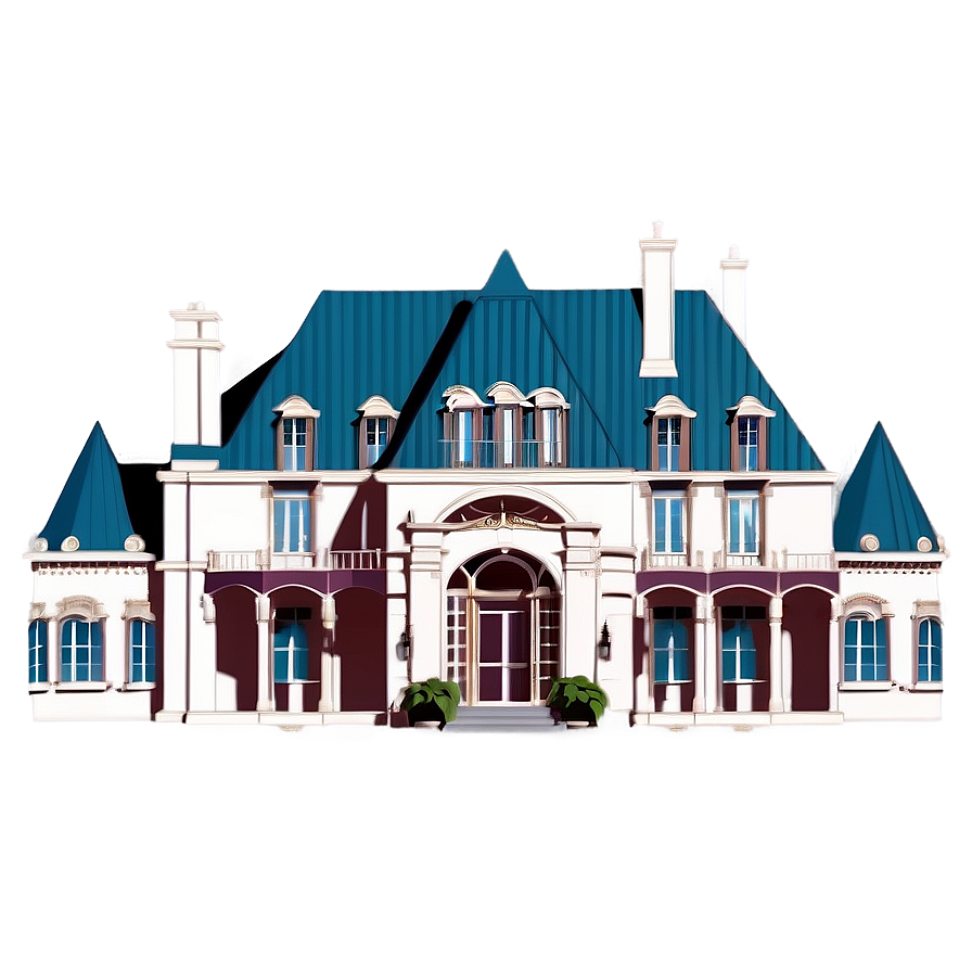 French Mansion Elegance Png Yym PNG image