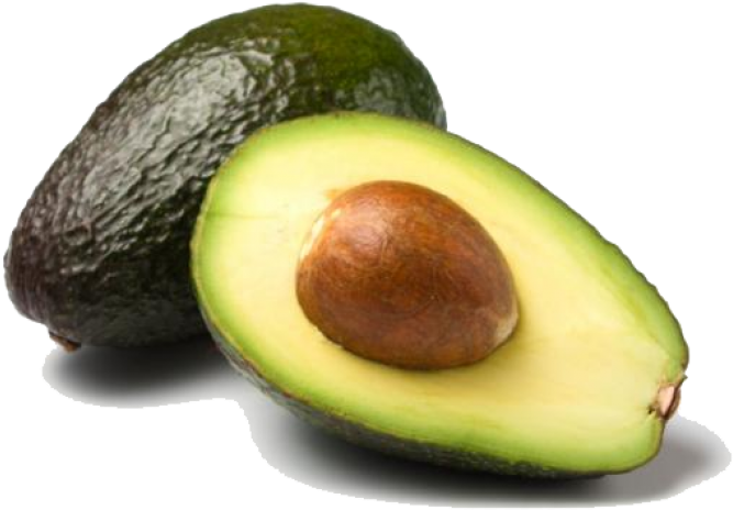 Fresh Avocado Halfand Whole PNG image