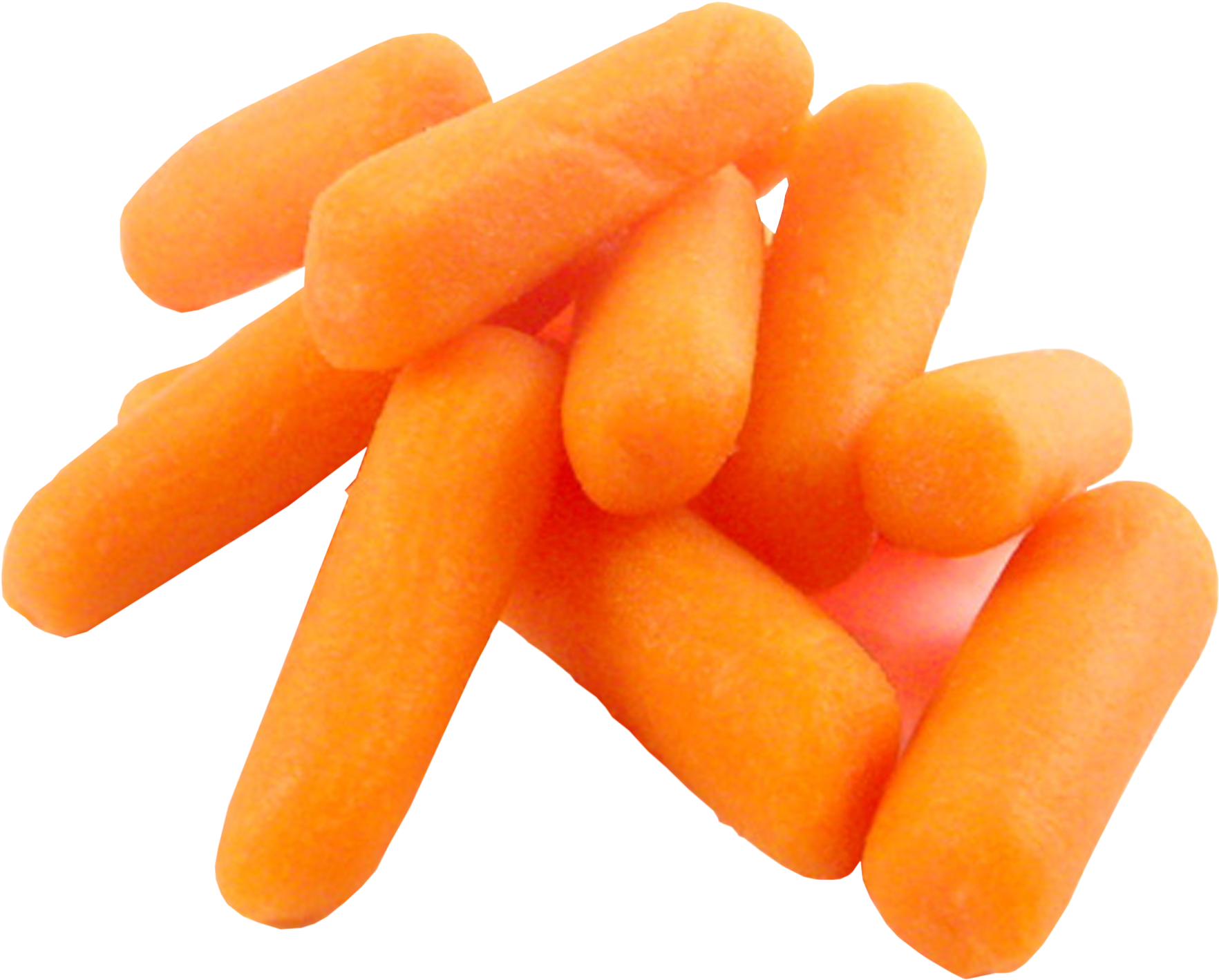 Fresh Baby Carrots Pile PNG image