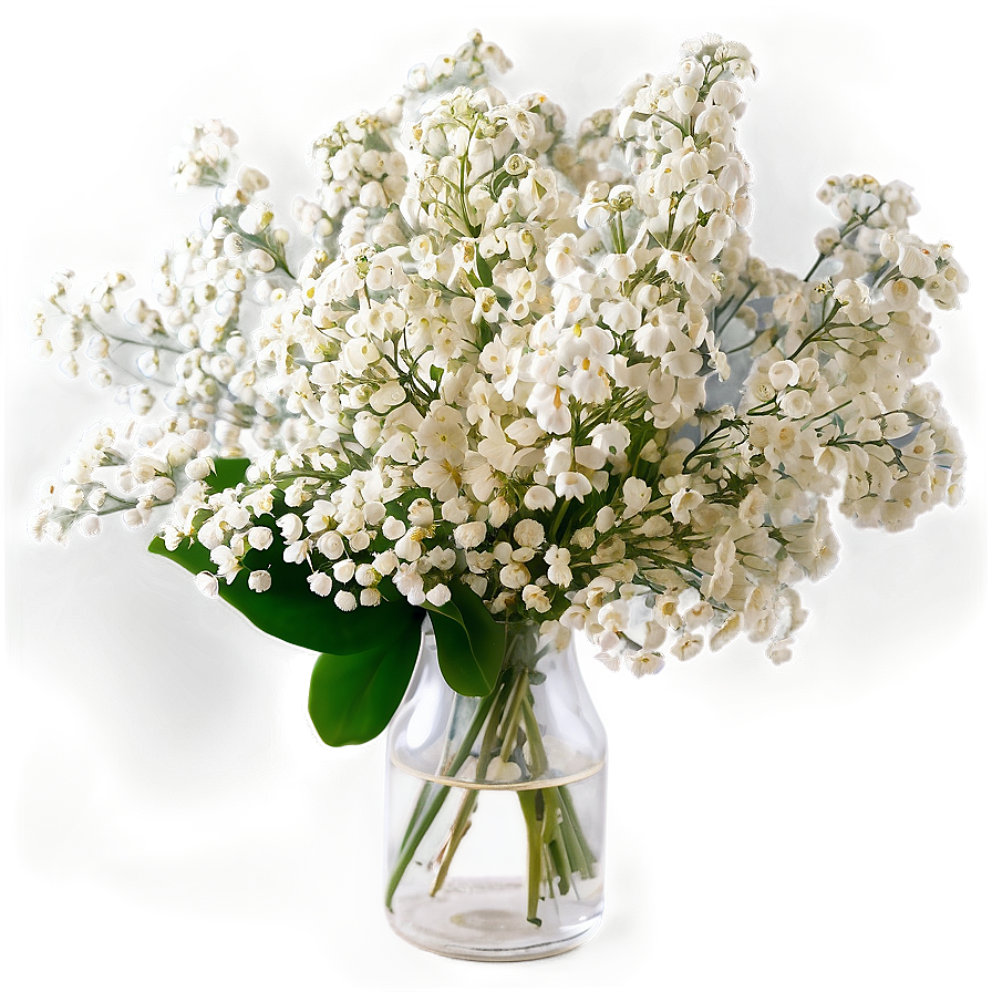 Fresh Baby's Breath Arrangement Png 06212024 PNG image