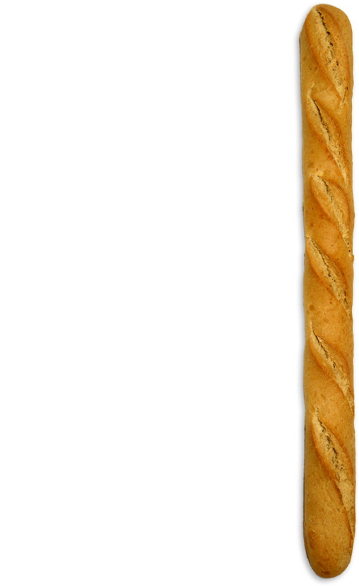 Fresh Baguette Isolatedon Teal Background PNG image