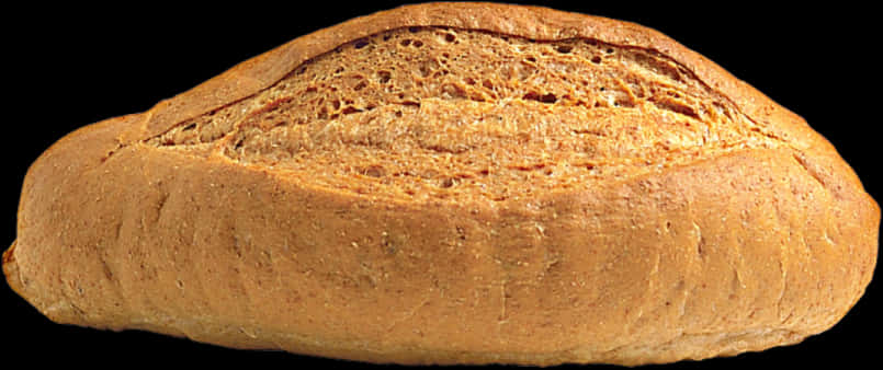 Fresh Baked Whole Wheat Bread Loaf PNG image