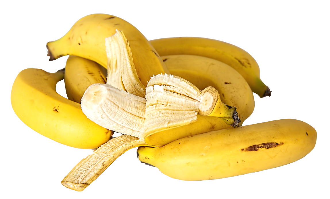 Fresh Bananas Isolated Background PNG image