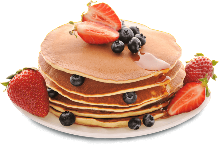 Fresh Berry Pancake Stack.png PNG image