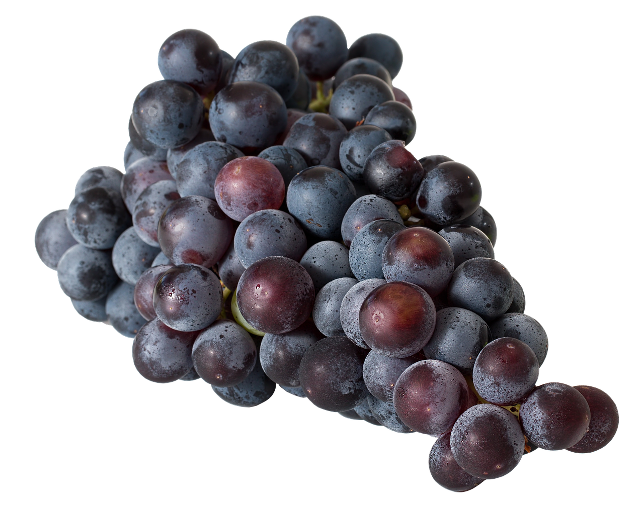 Fresh Black Grapes Cluster PNG image