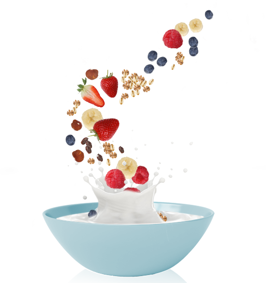 Fresh Cereal Fruit Splash PNG image
