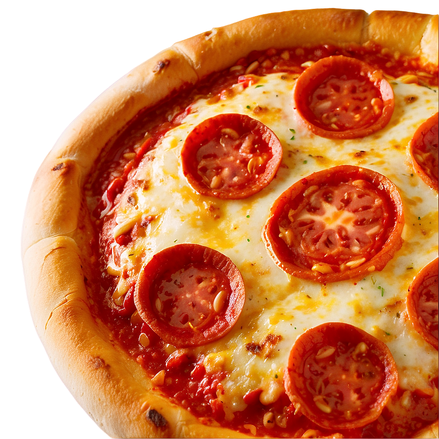 Fresh Cut Pepperoni Pizza Png 06122024 PNG image